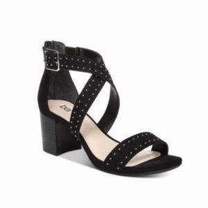 Bar III strappy block heels